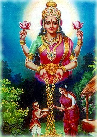 Kanakadhara Stotra is one among many gems written by Shri Adi Shankara, a Hindu philosopher of the Advaita Vedanta system with meanings